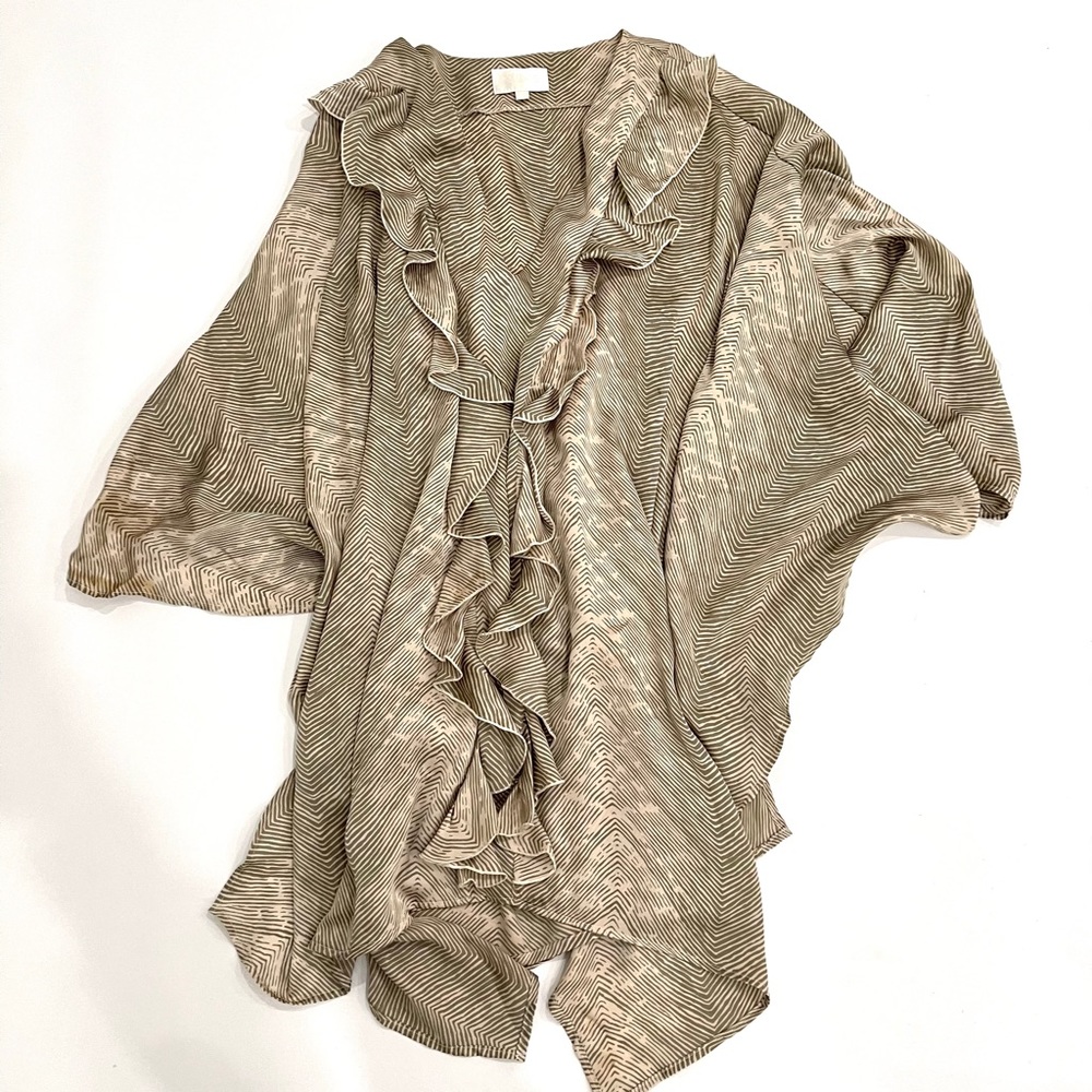 Alexis Long Tunic Grey / White size S